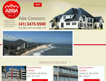 Tablet Screenshot of imobiliariaabba.com.br